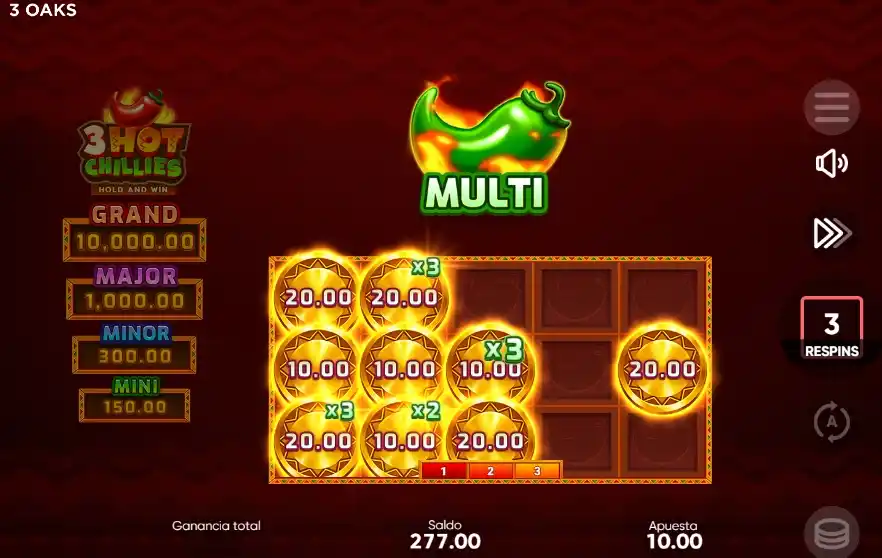 Dónde jugar 3 Hot Chillies online en Argentina